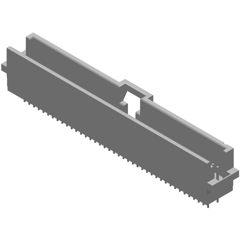 80 Pos 1.27mm Shrouded Header, Straight, Thru-Hole, 1A, 30V