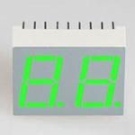 1.00 SEVEN SEGMENT, DUAL DIGIT DISPLAY, 636nm RED , GRAY FACE, WHITE SEGMENTS, COLUMN CATHODE, RIGHT DECIMAL PLACES.