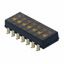 7-Pos Slide DIP Switch, SPST, 24VDC, 100mA, Gold Plated