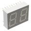 2 Digit Red Segment LED Display Module, 8.1mm Char, 10mA, DIP