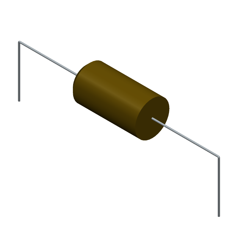1000uF 35V Aluminum Electrolytic Capacitor, Axial