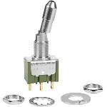 SPDT Toggle Switch, Locking Lever, Solder Lug, 0.1A 28V