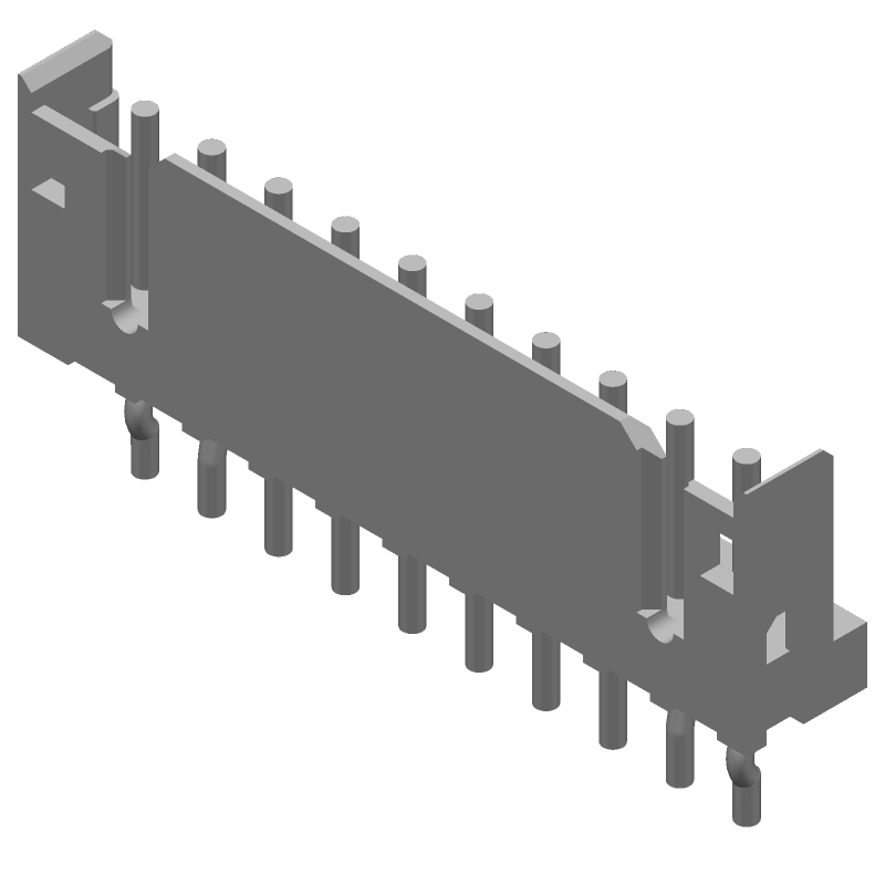 2mm Pitch 10 Pos Wire-to-Board Header, 2A, 125V, Tin