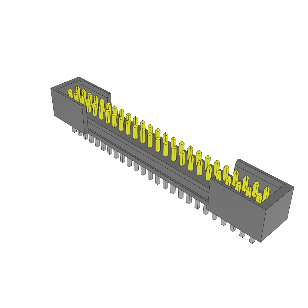 Conn Unshrouded Header HDR 50 POS 1.27mm Solder ST Top Entry Thru-Hole Tube