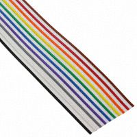 Flat Cable Polyvinyl Chloride 10Conductors 22AWG 600V 30.48m Roll