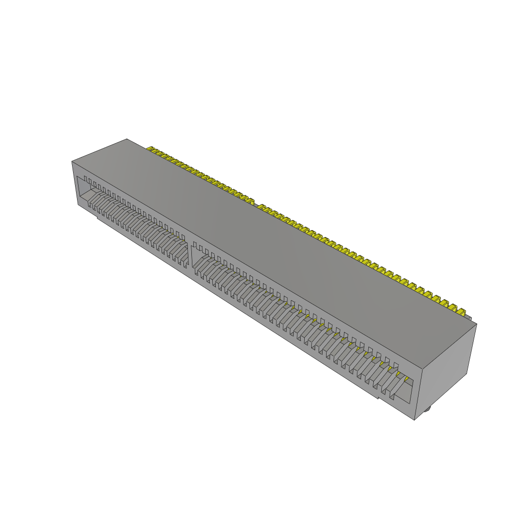 100-Contact 1mm Pitch Right Angle Card Edge Connector