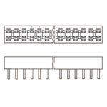 Conn Socket Strip SKT 12 POS 2.54mm Solder ST Thru-Hole Tube