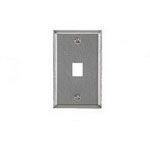 Connector Accessories Stainless Steel Datacom Wall Plate