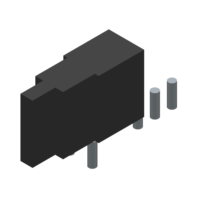 SPDT Toggle Switch, 0.1A 28VAC/DC, PC Pin, Right Angle