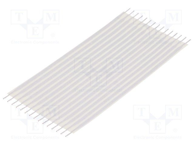 2.54mm Pitch Ribbon Cable, 15 Core, 300V, 24AWG, Grey
