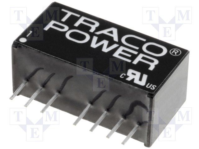 3W Isolated DC/DC Converter, 15V/-15V, 100mA, Board Mount, TH