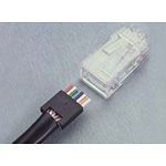 Modular Connector, Shielded, 8 Pos, 1 Port, 1.5A, 150V, IDC