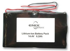 ENIX ENERGIES         800050             Rechargeable Battery, Lithium Ion, 6.8 Ah, 15 V, Wire Leads