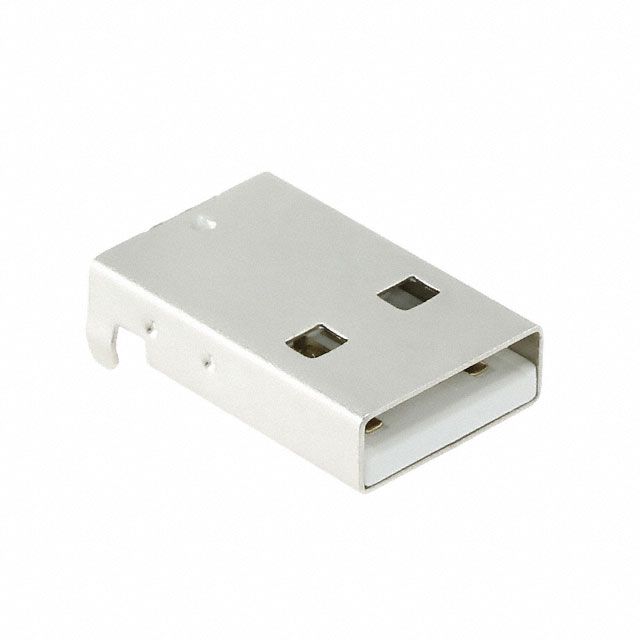 Plug; USB A; on PCBs; SMT; PIN: 4; horizontal; V: USB 2.0; 1A; 30V