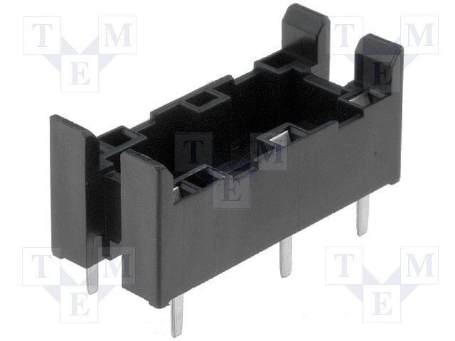 4-Pos 1-Pole Relay Socket, 8A, 250V, PC Pin, Through Hole
