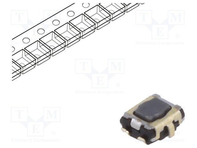 Tactile Switch SPST-NO 50mA 15V SMD Surface Mount