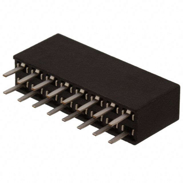 16 Pos 2.54mm Female Socket Header, Straight, Thru-Hole, 3A