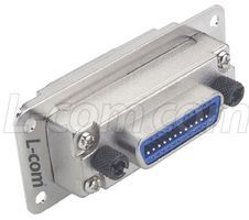 Rectangular Connector Adapter, 24 Contacts(Side1), 24 Contacts(Side2), Panel Mount, Female-Female,