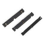 10 Pos 2.54mm RA Shrouded Header, Male Pin, Gold Plating, 1.75A