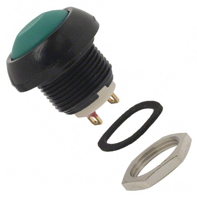 Illuminated Pushbutton Switch, SPST-NO, 400mA, 125VAC, Green