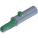 Conn Alligator Clip SKT 1 POS ST Cable Mount 1 Port