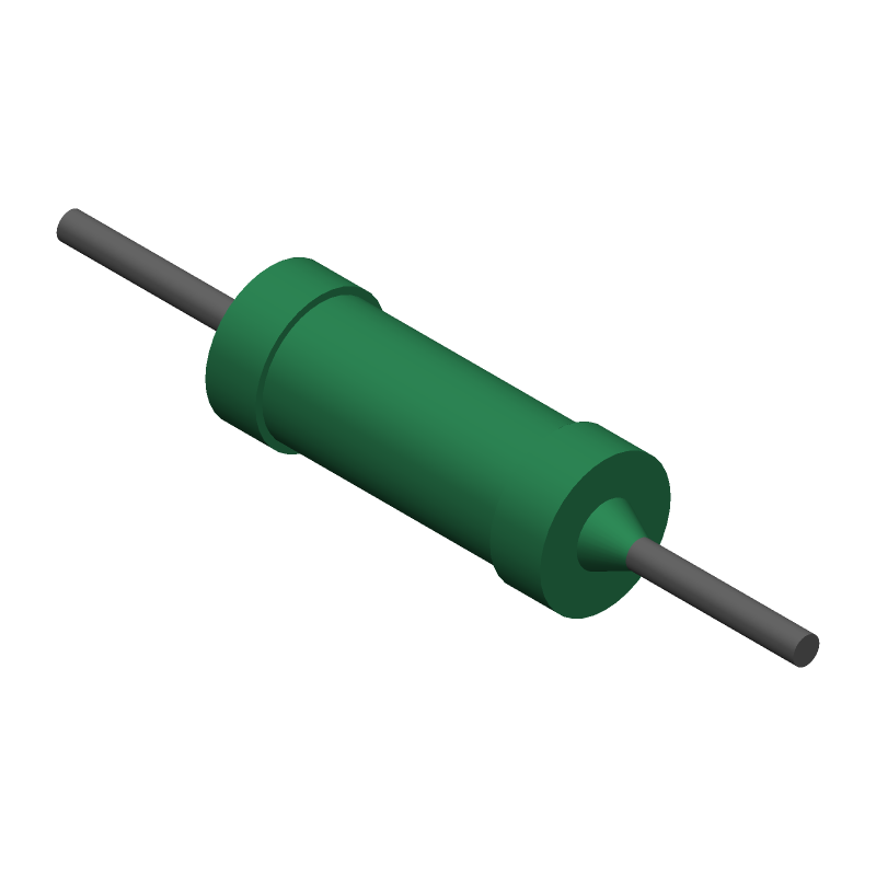 2W 5% 100kR Metal Film Resistor, 500V, Axial, Through Hole