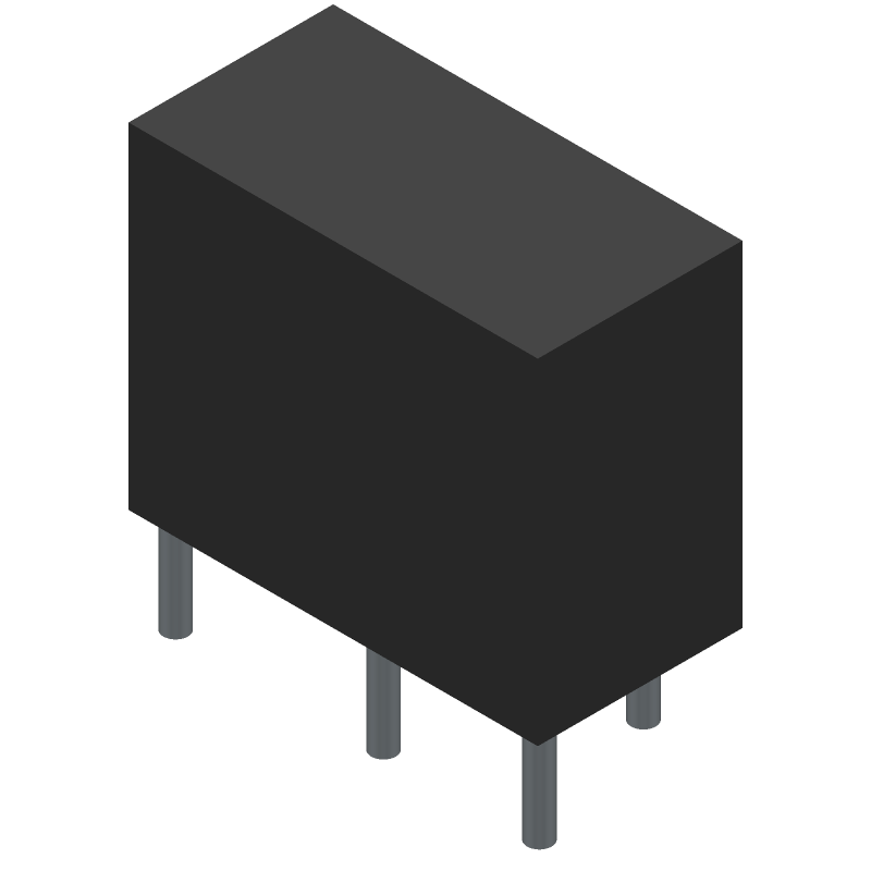 Power/Signal Relay, 1 Form C, SPDT, Momentary, 0.033A (Coil), 12VDC (Coil), 400mW (Coil), 5A (Contact), 30VDC (Contact), DC Input, Random, AC/DC Output, Through Hole-Straight Mount,