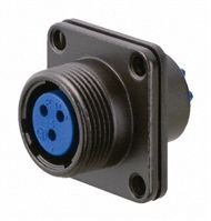 Nanahoshi Kagaku, 4 Pole Panel Mount Connector Socket, 24 Shell Size, Female Contacts