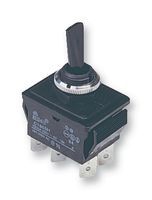 ARCOLECTRIC C1770HOAAC Toggle Switch, 1750 Series, Non Illuminated, DPDT, On-Off-On, Panel, 16 A