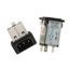 Mains Power Connector, 10A, 250VAC, Male, 3 Pos, Solder