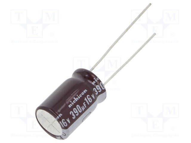 390uF 16V Radial Aluminum Electrolytic Capacitor