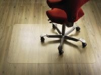 PC Clear Flat Chair Mat With Lip, 1.5m x 1.2m x 2mm