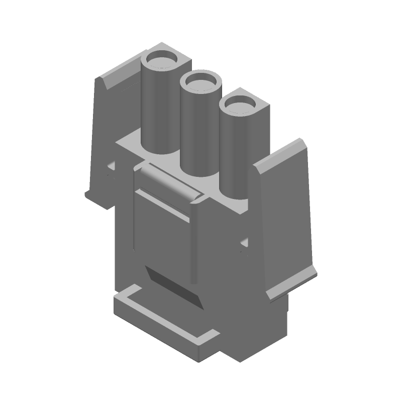 3 Pos 600V Wire-to-Wire Plug Housing Kit