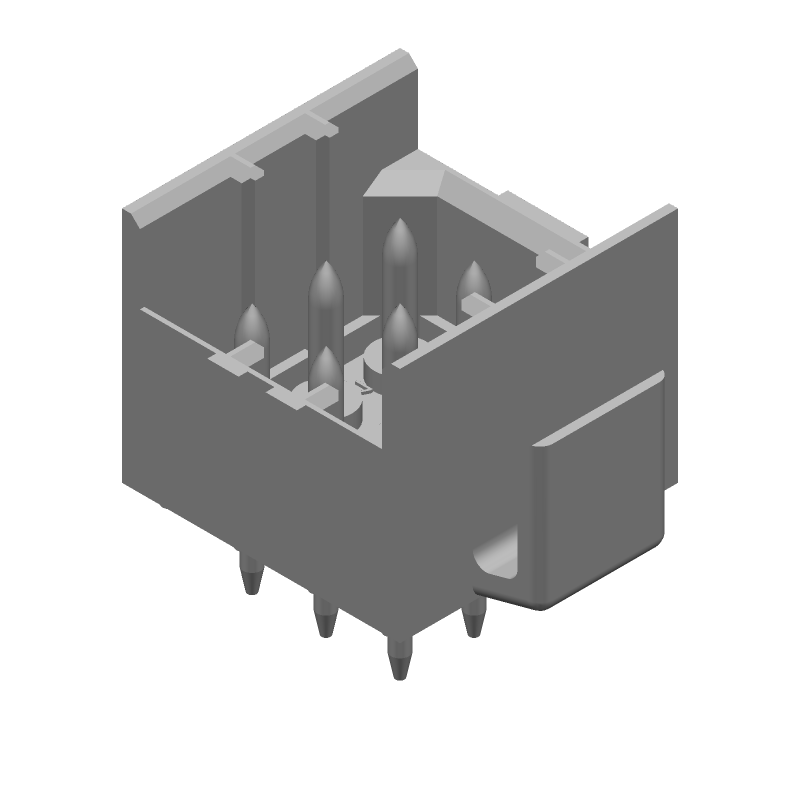 9 Pos 3 Row 4.2mm Pitch Male Pin Header, 9A, Tin, Through Hole