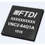 USB 2.0 UART/MPSSE IC, 480Mbps, 64-Pin VQFN EP, 1.8V/3.3V