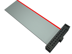 Cable Assembly 0.901m 30AWG 1.27mm 34 to 34 POS IDC Connector to IDC Connector F-F Tiger eye™ Bulk