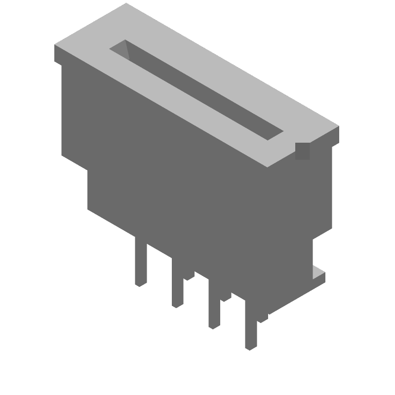 7 Pos Female Header, 2.5mm Pitch, Solder, Straight, 1A, 200V