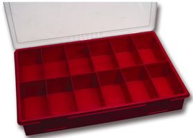 ROEBUCK         5712             BOX, STORAGE, 55X340X230MM, 12COMP