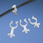 Cable Management, Wire Clip Standoff Nylon 6/6 Natural Through Hole 19.8mm