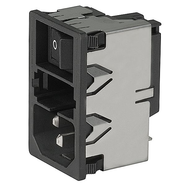 Mains Power Connector, 10A, 250VAC, Male, DPST, Solder