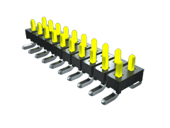 2-Row 76-Contact Through-Hole Connector, Gold Plating, 2mm Pitch