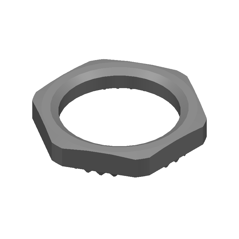 EMV nut M16 is required for shield contacting on coated housing surfaces