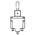 Toggle Switch, SPDT, Latched And Momentary, Screw Terminal, Lever Actuator, Panel Mount,
