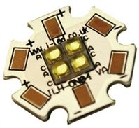 ILS ILH-ON04-YELL-SC201., OSLON4 PowerStar LED Circular Array, 4 Yellow LEDs