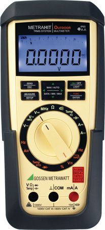 Multimeter digital TRMS AC+DC 11999 digits 1000 VAC 1000 VDC 10 ADC, METRAHIT OUTDOOR, Gossen Metrawatt