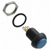 Switch Push Button N.O./N.C. SPDT Flat Round Button 3A 28VDC Momentary Contact Panel Mount Quick Connect Automotive