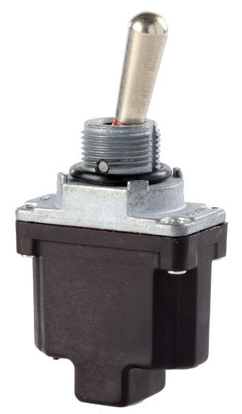 Switch Toggle (ON) ON SPDT Round Lever Screw 15A 277VAC 250VDC 372.85VA Panel Mount with Threads Automotive