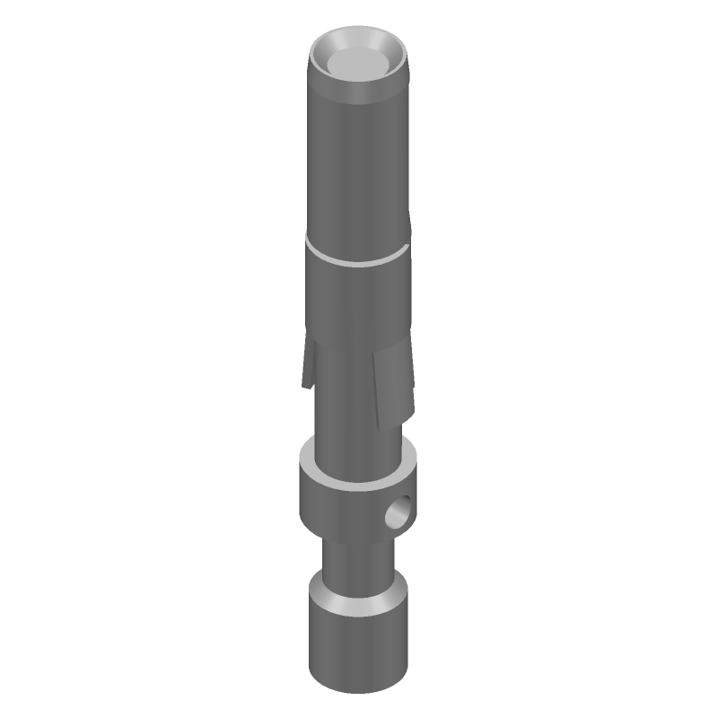 Female Signal Socket, Crimp, Gold Plated Brass, 13A, 20AWG