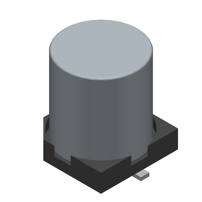 Aluminum Electrolytic Capacitor, Polarized, Aluminum (wet), 6.3V, 20% +Tol, 20% -Tol, 330uF, Surface Mount, 2626, ROHS COMPLIANT