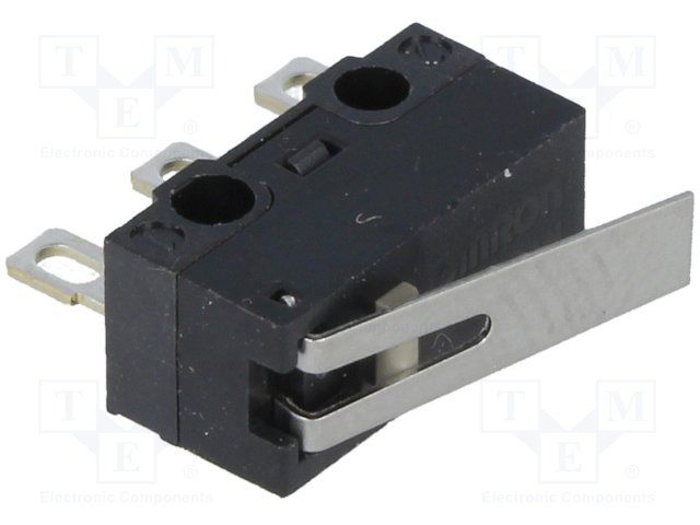 SPDT Hinge Lever Microswitch, 3A 125VAC, Solder